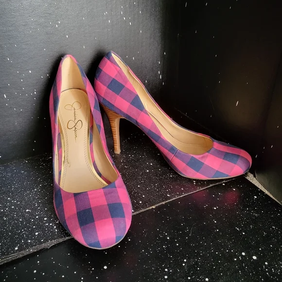 Jessica Simpson Shoes Jessica Simpson Pink And Blue Plaid